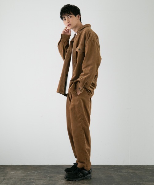 LOWRYS FARM（ローリーズファーム）の「ドビーコーデュロイタックパンツ　918069（その他パンツ・メンズ・チャコールグレー/ブラウン・MEDIUM/LARGE）」の19枚目の写真