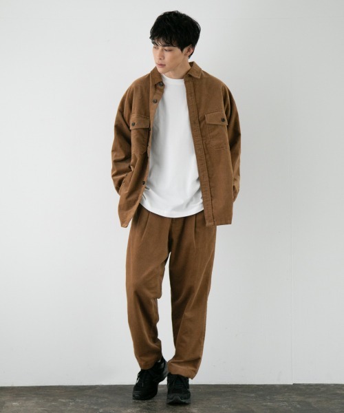 LOWRYS FARM（ローリーズファーム）の「ドビーコーデュロイタックパンツ　918069（その他パンツ・メンズ・チャコールグレー/ブラウン・MEDIUM/LARGE）」の20枚目の写真