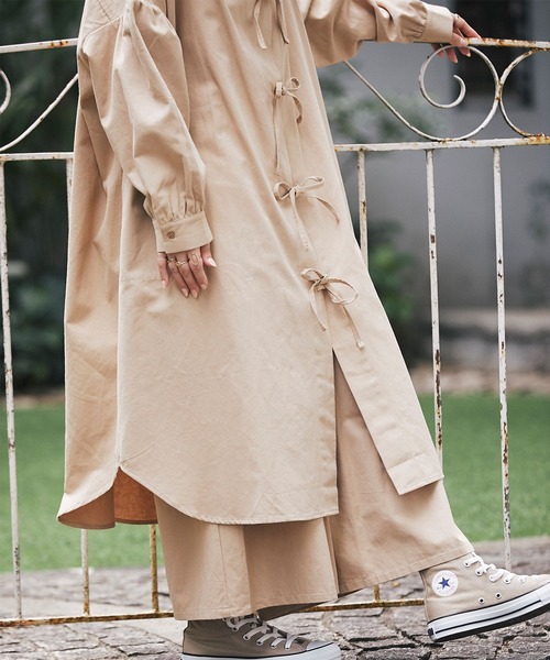 and R（アンドアール）の「リボン結びワンピース（ワンピース・レディース・ベージュ/ブラック/アイボリー・FREE）」の9枚目の写真