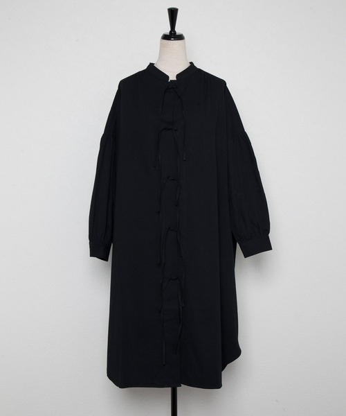 and R（アンドアール）の「リボン結びワンピース（ワンピース・レディース・ベージュ/ブラック/アイボリー・FREE）」の6枚目の写真