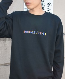 DOUBLE STEAL | Colorful Logo 裏起毛クルー(スウェット)