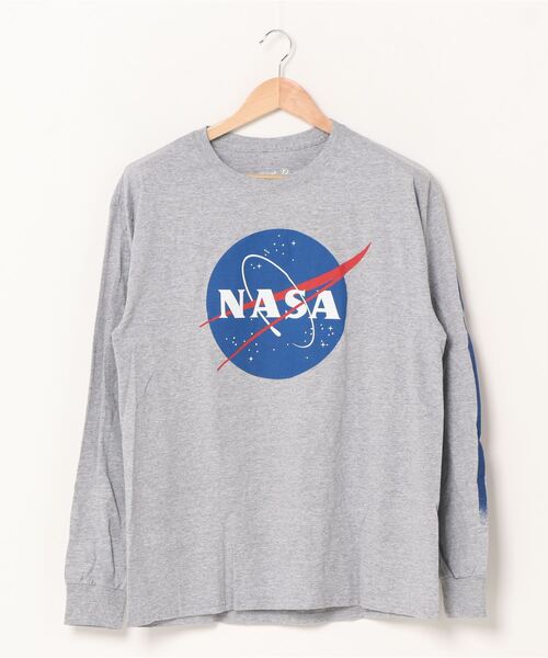 PARKS TOKYO SELECT(パークストウキョウセレクト)の「【Tee Luv】(UN)NASA L/S TEE(Tシャツ/カットソー・メンズ・ホワイト/グレー・MEDIUM/X-LARGE/LARGE)」の2枚目の写真