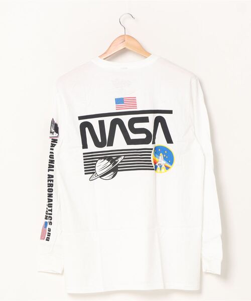 PARKS TOKYO SELECT(パークストウキョウセレクト)の「【Tee Luv】(UN)NASA L/S TEE(Tシャツ/カットソー・メンズ・ホワイト/グレー・MEDIUM/X-LARGE/LARGE)」の3枚目の写真