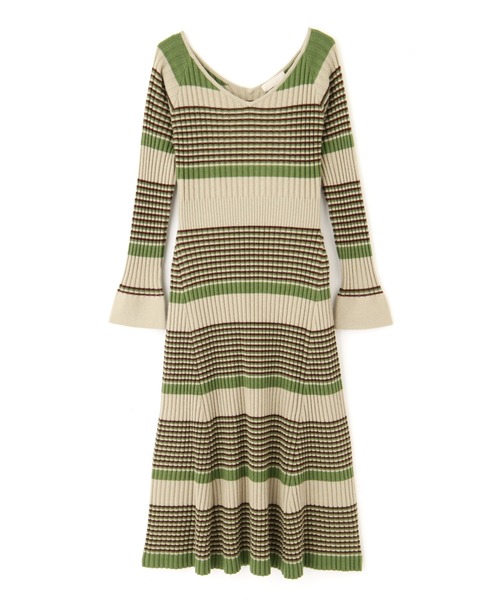 セール ランダムボーダーニットワンピース ワンピース Frees Frees ワンピース Mart フリーズマート のファッション