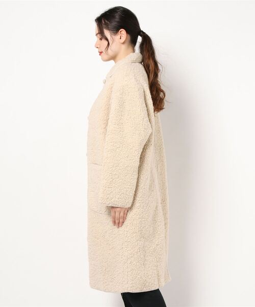 OHGA エコムートンコート　ベージュ　S OHGAエコムートンコートSサイズ