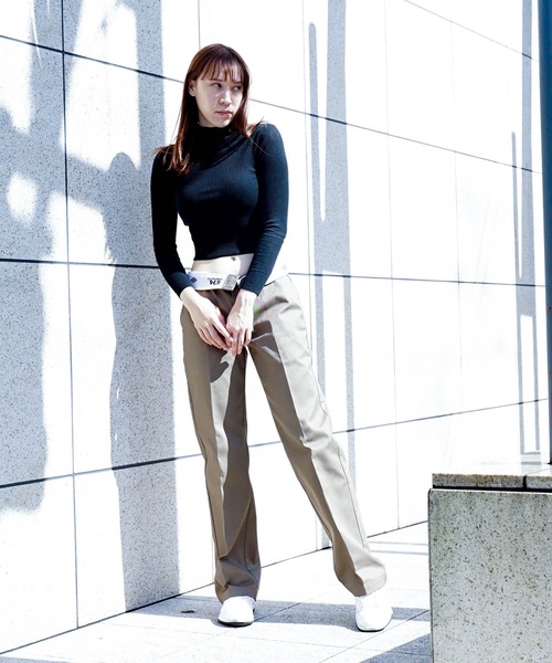 Dickies(ディッキーズ)の「【DICKIES/ディッキーズ】874ノータックワイドチノパンツ/ワークパンツ TCツイル(チノパンツ・レディース・ダークブラウン/カーキ/チャコールグレー/ブラック/ネイビー/ライトグリーン/ベージュ/ダークグリーン/シルバー・32inch/30inch/36inch/34inch)」の12枚目の写真