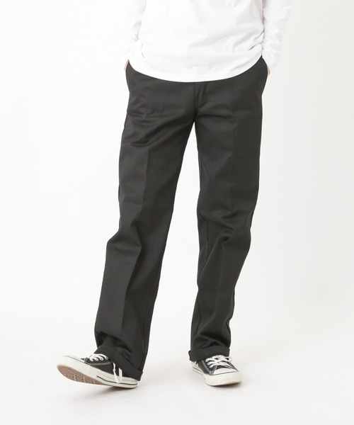 Dickies(ディッキーズ)の「【DICKIES/ディッキーズ】874ノータックワイドチノパンツ/ワークパンツ TCツイル(チノパンツ・レディース・ダークブラウン/カーキ/チャコールグレー/ブラック/ネイビー/ライトグリーン/ベージュ/ダークグリーン/シルバー・32inch/30inch/36inch/34inch)」の19枚目の写真