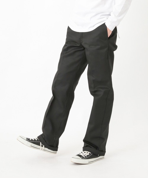 Dickies(ディッキーズ)の「【DICKIES/ディッキーズ】874ノータックワイドチノパンツ/ワークパンツ TCツイル(チノパンツ・レディース・ダークブラウン/カーキ/チャコールグレー/ブラック/ネイビー/ライトグリーン/ベージュ/ダークグリーン/シルバー・32inch/30inch/36inch/34inch)」の20枚目の写真