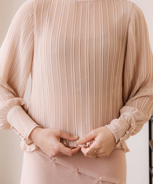 ACCL(エーシーシーエル)の「2wayシアーブラウス(シャツ/ブラウス・レディース・オフホワイト/ブラック/ピンク・FREE)」の2枚目の写真