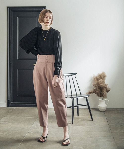 ACCL(エーシーシーエル)の「2wayシアーブラウス(シャツ/ブラウス・レディース・オフホワイト/ブラック/ピンク・FREE)」の3枚目の写真