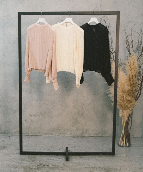 ACCL(エーシーシーエル)の「2wayシアーブラウス(シャツ/ブラウス・レディース・オフホワイト/ブラック/ピンク・FREE)」の14枚目の写真