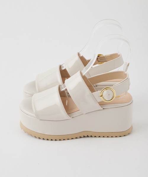 one after another NICE CLAUP（ワンアフターアナザーナイスクラップ）の「厚底アソートサンダル（サンダル・レディース・アイボリー/モカ・S/M/L/LL）」の5枚目の写真