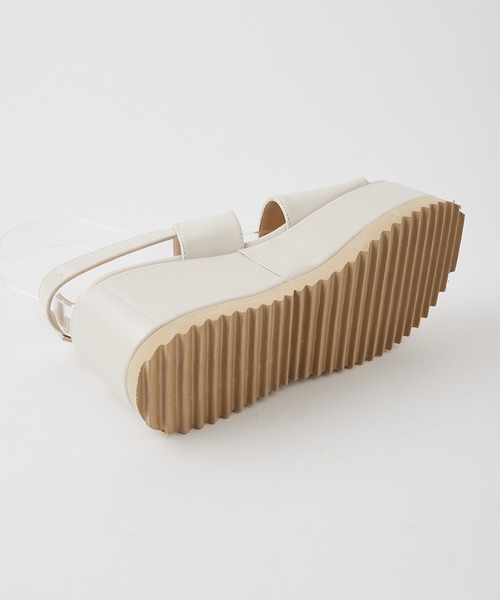 one after another NICE CLAUP（ワンアフターアナザーナイスクラップ）の「厚底アソートサンダル（サンダル・レディース・アイボリー/モカ・S/M/L/LL）」の10枚目の写真