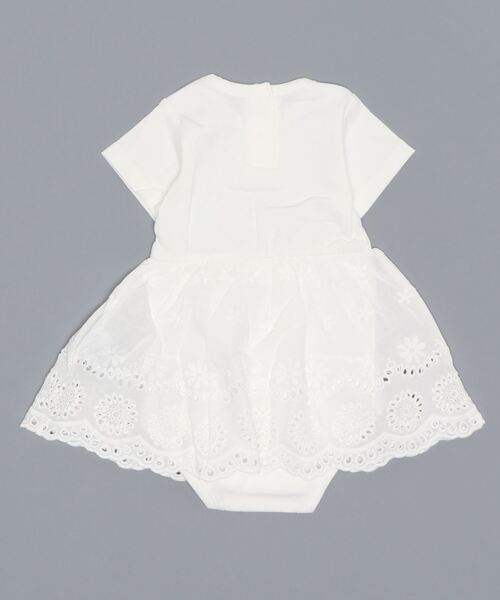 D.fesense（ディーフェセンス）の「【D.fesense /ディーフェセンス】レーススカート付きボディ（その他ベビーウェア・キッズ・スモークピンク/オフホワイト・70cm/80ｃｍ）」の3枚目の写真