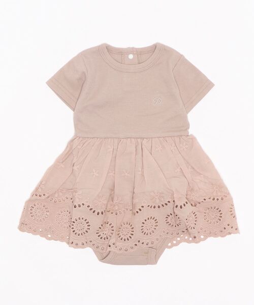 D.fesense（ディーフェセンス）の「【D.fesense /ディーフェセンス】レーススカート付きボディ（その他ベビーウェア・キッズ・スモークピンク/オフホワイト・70cm/80ｃｍ）」の6枚目の写真