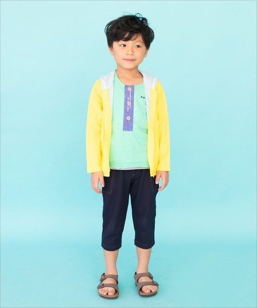 RAGMART（ラグマート）の「カットソーパーカー（パーカー・キッズ・ブルー/イエロー・80ｃｍ/90cm/95cm）」の4枚目の写真