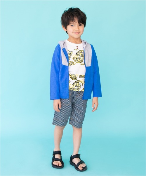 RAGMART（ラグマート）の「カットソーパーカー（パーカー・キッズ・ブルー/イエロー・80ｃｍ/90cm/95cm）」の6枚目の写真