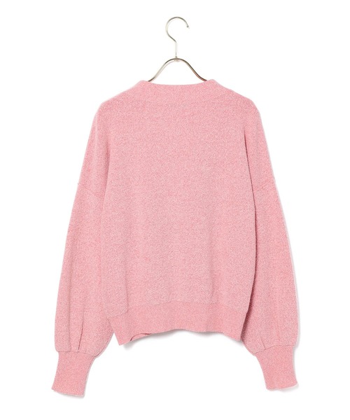 MADEMOISELLE ROPE'（マドモアゼル ロペ）の「【秋まで使える】【ドライタッチ】ビッグボタンカーディガン（カーディガン/ボレロ・レディース・チャコールグレー/レッド系その他・38）」の10枚目の写真