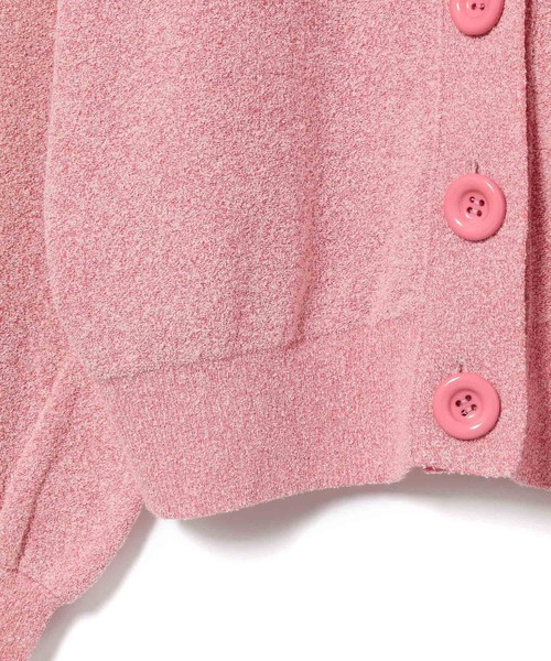 MADEMOISELLE ROPE'（マドモアゼル ロペ）の「【秋まで使える】【ドライタッチ】ビッグボタンカーディガン（カーディガン/ボレロ・レディース・チャコールグレー/レッド系その他・38）」の13枚目の写真