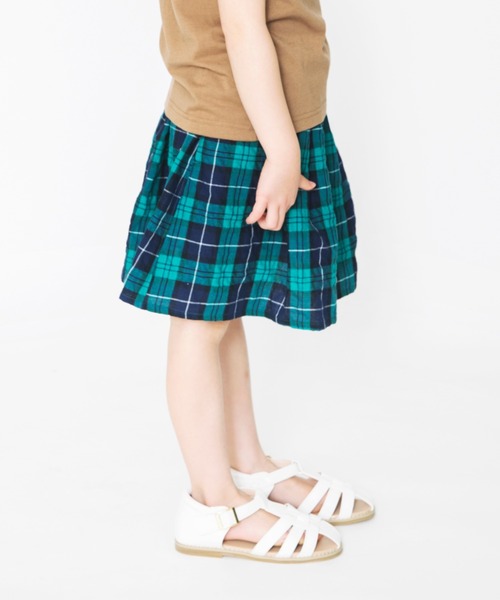 BRANSHES(ブランシェス)の「【WEB限定】チェック柄スカート(スカート・キッズ・レッド/イエロー/グレー/グリーン・L/M/XL)」の3枚目の写真