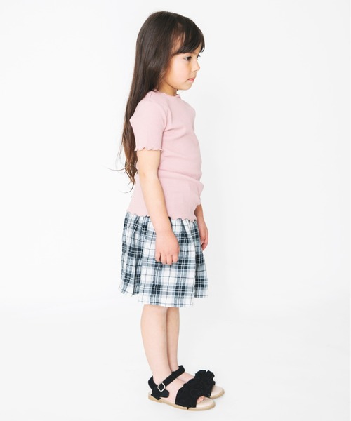 BRANSHES(ブランシェス)の「【WEB限定】チェック柄スカート(スカート・キッズ・レッド/イエロー/グレー/グリーン・L/M/XL)」の5枚目の写真