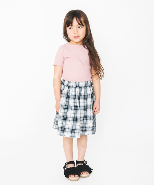 BRANSHES(ブランシェス)の「【WEB限定】チェック柄スカート(スカート・キッズ・レッド/イエロー/グレー/グリーン・L/M/XL)」の9枚目の写真