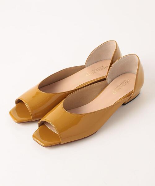 closet story（クローゼットストーリー）の「＜closet story＞ スクエア オープントゥ フラットシューズ（その他シューズ・レディース・マスタード/オレンジ系その他・23cm/23.5cm/24cm/24.5cm）」の3枚目の写真