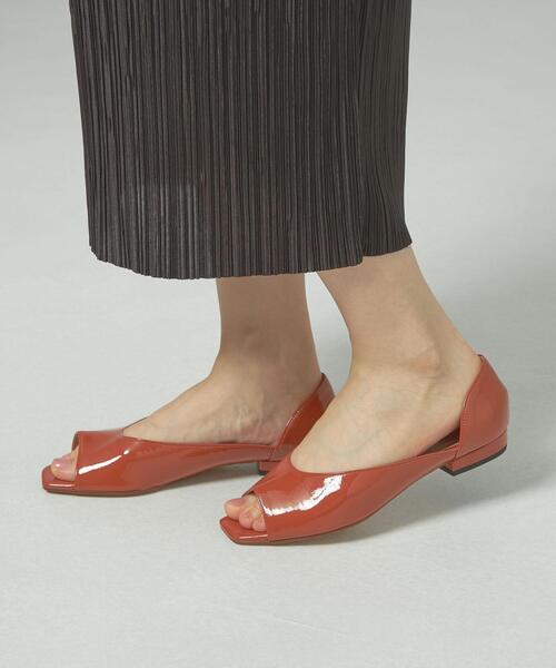 closet story（クローゼットストーリー）の「＜closet story＞ スクエア オープントゥ フラットシューズ（その他シューズ・レディース・マスタード/オレンジ系その他・23cm/23.5cm/24cm/24.5cm）」の12枚目の写真