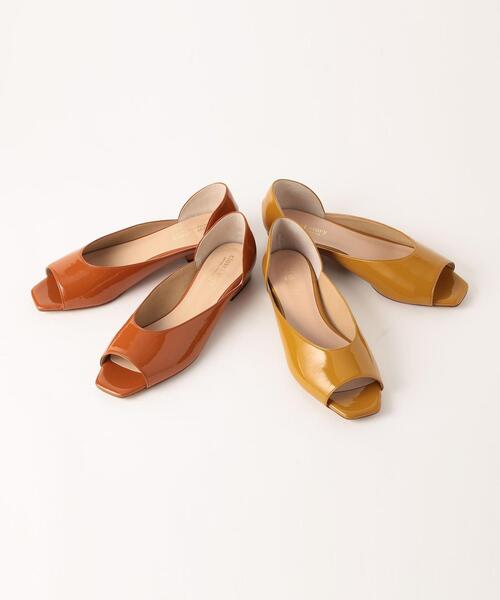 closet story（クローゼットストーリー）の「＜closet story＞ スクエア オープントゥ フラットシューズ（その他シューズ・レディース・マスタード/オレンジ系その他・23cm/23.5cm/24cm/24.5cm）」の9枚目の写真