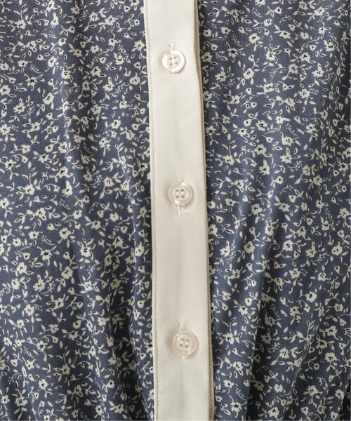 Ray ワンピース Cassin レイカズン のファッション Ray 小花柄配色バンドカラーワンピース ワンピース