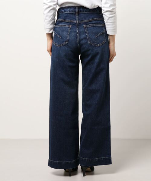 Abahouse Devinette（ドゥヴィネット）の「【BRAHMIN】ワイドデニムパンツ（デニムパンツ・レディース・ライトグレー/インディゴブルー・36/40）」の3枚目の写真