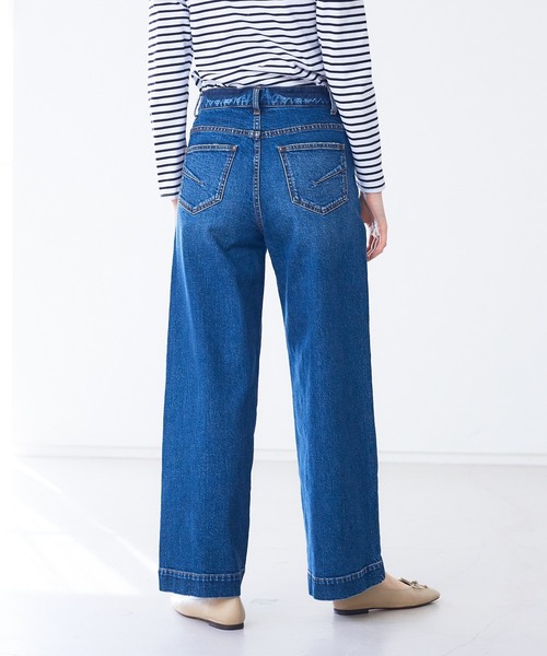 Abahouse Devinette（ドゥヴィネット）の「【BRAHMIN】ワイドデニムパンツ（デニムパンツ・レディース・ライトグレー/インディゴブルー・36/40）」の16枚目の写真