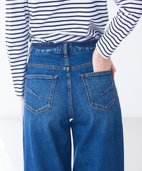 Abahouse Devinette（ドゥヴィネット）の「【BRAHMIN】ワイドデニムパンツ（デニムパンツ・レディース・ライトグレー/インディゴブルー・36/40）」の19枚目の写真