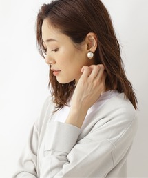 NATURAL BEAUTY BASIC | メタルドームイヤリング(イヤリング)