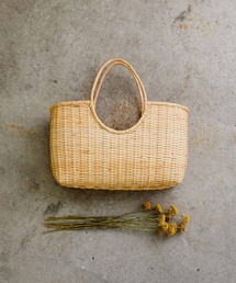 MADEMOISELLE ROPE' | 【BALI WERKSTATTE】オーバルカゴバッグ(かごバッグ)