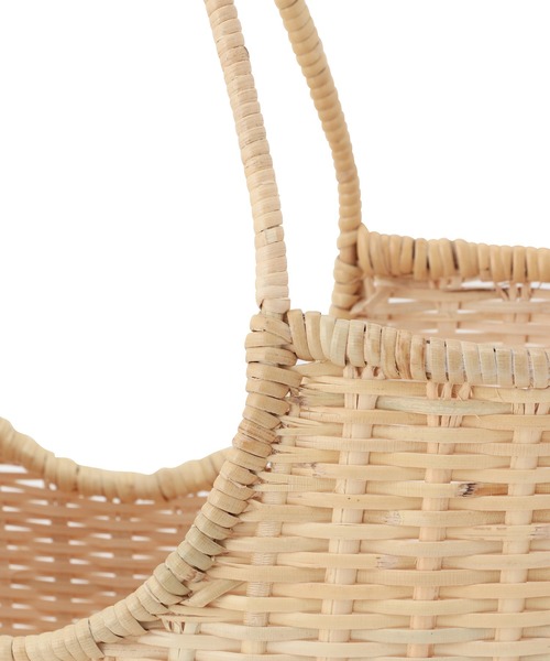 MADEMOISELLE ROPE'（マドモアゼル ロペ）の「【BALI WERKSTATTE】オーバルカゴバッグ（かごバッグ・レディース・ベージュ・FREE）」の4枚目の写真