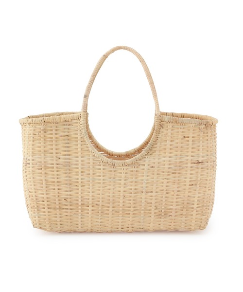 MADEMOISELLE ROPE'（マドモアゼル ロペ）の「【BALI WERKSTATTE】オーバルカゴバッグ（かごバッグ・レディース・ベージュ・FREE）」の7枚目の写真