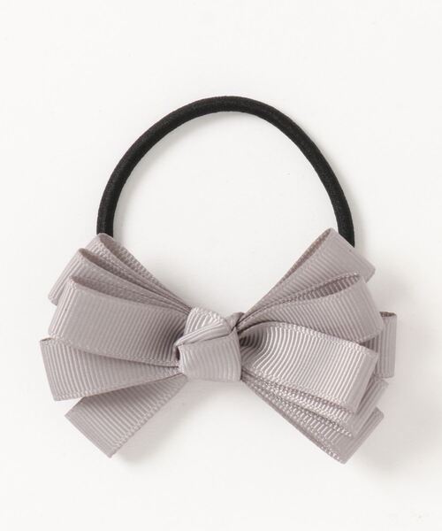 ehka sopo（エヘカソポ）の「グログランリボンヘアゴム（ヘアゴム・レディース・グレー/ベージュ/ミント/ブラウン・ﾌﾘ-）」の2枚目の写真