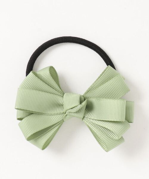 ehka sopo（エヘカソポ）の「グログランリボンヘアゴム（ヘアゴム・レディース・グレー/ベージュ/ミント/ブラウン・ﾌﾘ-）」の4枚目の写真