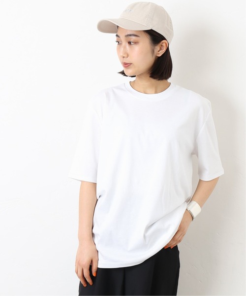 journal standard L'essage（ジャーナルスタンダードレサージュ）の「スムース Big Tee◆（Tシャツ/カットソー・レディース・ブラック/ホワイト/ベージュ・FREE）」の2枚目の写真