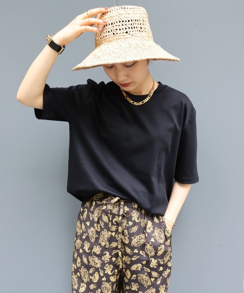 journal standard L'essage（ジャーナルスタンダードレサージュ）の「スムース Big Tee◆（Tシャツ/カットソー・レディース・ブラック/ホワイト/ベージュ・FREE）」の3枚目の写真