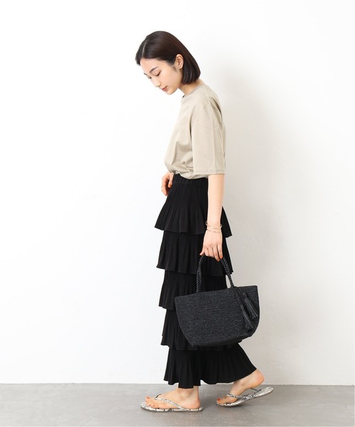 journal standard L'essage（ジャーナルスタンダードレサージュ）の「スムース Big Tee◆（Tシャツ/カットソー・レディース・ブラック/ホワイト/ベージュ・FREE）」の12枚目の写真