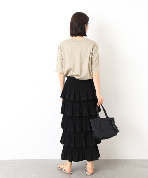 journal standard L'essage（ジャーナルスタンダードレサージュ）の「スムース Big Tee◆（Tシャツ/カットソー・レディース・ブラック/ホワイト/ベージュ・FREE）」の9枚目の写真