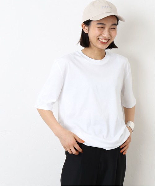 journal standard L'essage（ジャーナルスタンダードレサージュ）の「スムース Big Tee◆（Tシャツ/カットソー・レディース・ブラック/ホワイト/ベージュ・FREE）」の19枚目の写真