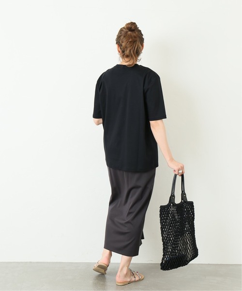 journal standard L'essage（ジャーナルスタンダードレサージュ）の「スムース Big Tee◆（Tシャツ/カットソー・レディース・ブラック/ホワイト/ベージュ・FREE）」の22枚目の写真