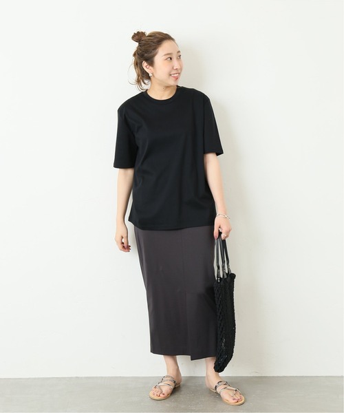 journal standard L'essage（ジャーナルスタンダードレサージュ）の「スムース Big Tee◆（Tシャツ/カットソー・レディース・ブラック/ホワイト/ベージュ・FREE）」の14枚目の写真