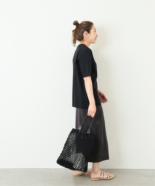 journal standard L'essage（ジャーナルスタンダードレサージュ）の「スムース Big Tee◆（Tシャツ/カットソー・レディース・ブラック/ホワイト/ベージュ・FREE）」の4枚目の写真