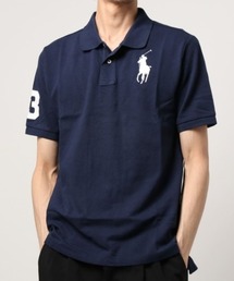 Polo Ralph Lauren ポロシャツ M　ビックロゴ　アメリカ購入 Polo ポロラルフローレン ビッグポニー刺繍 USAパッチ