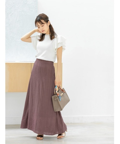 fifth(フィフス)の「ショルダーフリルティアードニット(ニット/セーター・レディース・ホワイト/ブラック・MEDIUM)」の10枚目の写真