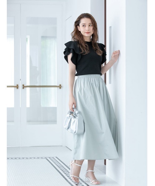 fifth(フィフス)の「ショルダーフリルティアードニット(ニット/セーター・レディース・ホワイト/ブラック・MEDIUM)」の22枚目の写真